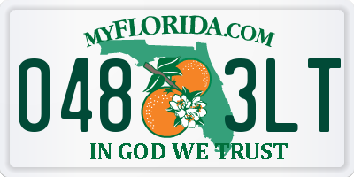 FL license plate 0483LT