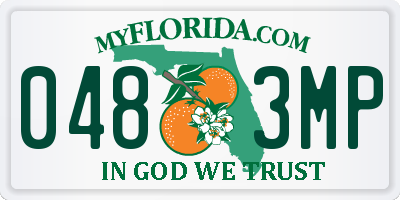 FL license plate 0483MP