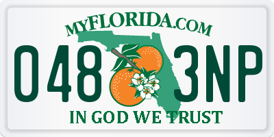FL license plate 0483NP
