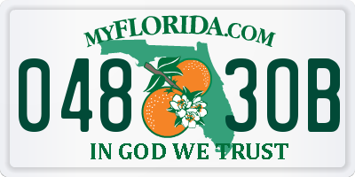 FL license plate 0483OB