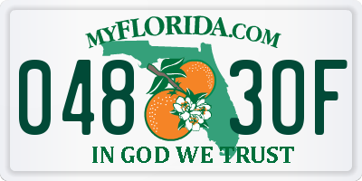 FL license plate 0483OF