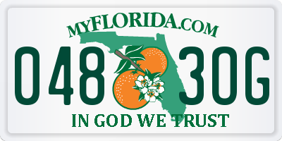 FL license plate 0483OG