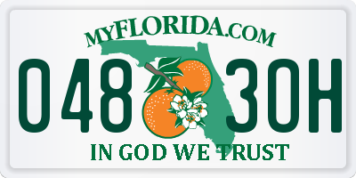 FL license plate 0483OH