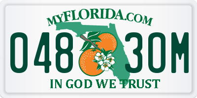FL license plate 0483OM