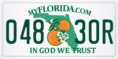 FL license plate 0483OR