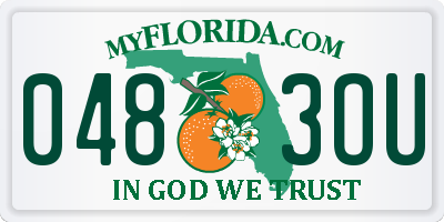FL license plate 0483OU