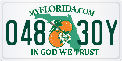 FL license plate 0483OY