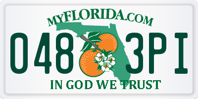 FL license plate 0483PI