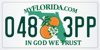 FL license plate 0483PP