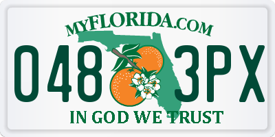 FL license plate 0483PX