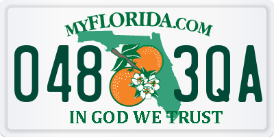 FL license plate 0483QA