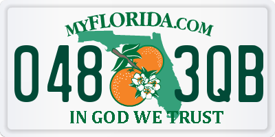 FL license plate 0483QB