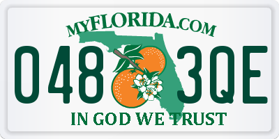 FL license plate 0483QE
