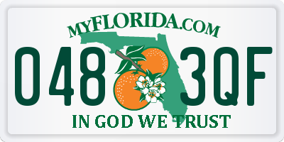 FL license plate 0483QF