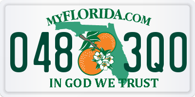 FL license plate 0483QO