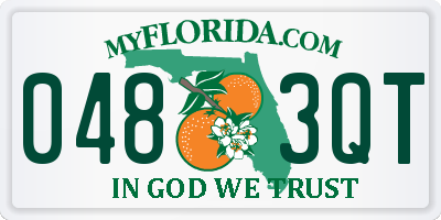 FL license plate 0483QT