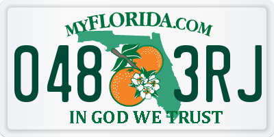 FL license plate 0483RJ