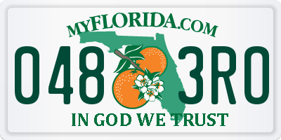 FL license plate 0483RO