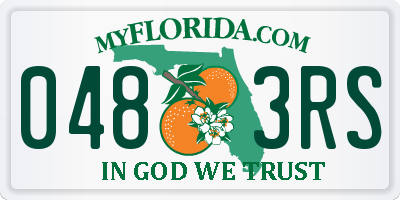 FL license plate 0483RS