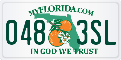 FL license plate 0483SL