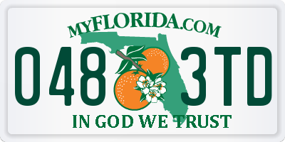 FL license plate 0483TD