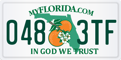 FL license plate 0483TF