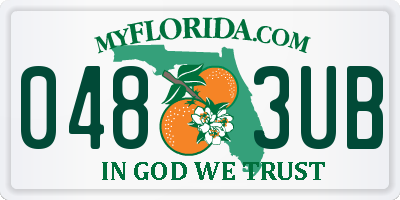 FL license plate 0483UB