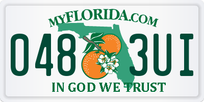 FL license plate 0483UI