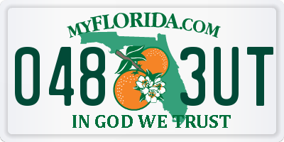 FL license plate 0483UT