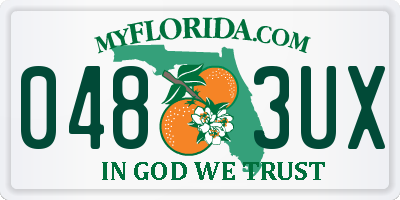 FL license plate 0483UX
