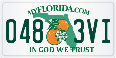 FL license plate 0483VI