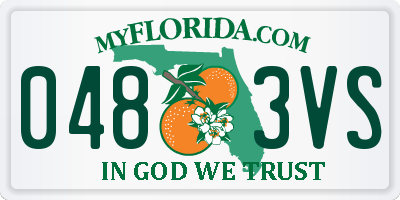 FL license plate 0483VS