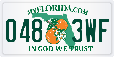 FL license plate 0483WF