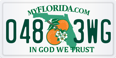 FL license plate 0483WG