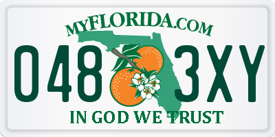 FL license plate 0483XY