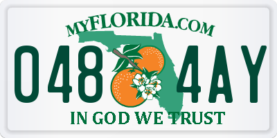FL license plate 0484AY