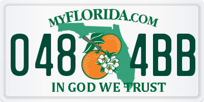 FL license plate 0484BB