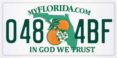 FL license plate 0484BF