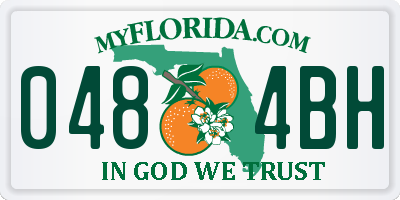 FL license plate 0484BH