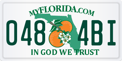 FL license plate 0484BI