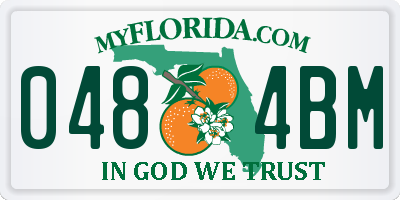 FL license plate 0484BM