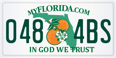 FL license plate 0484BS