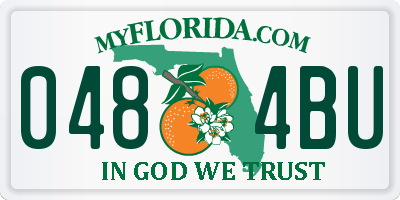 FL license plate 0484BU