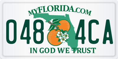 FL license plate 0484CA