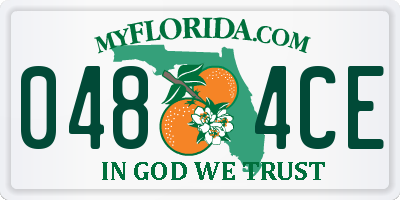 FL license plate 0484CE
