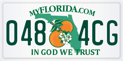 FL license plate 0484CG