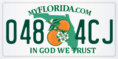 FL license plate 0484CJ