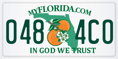 FL license plate 0484CO