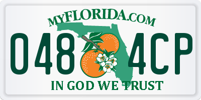 FL license plate 0484CP
