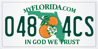 FL license plate 0484CS